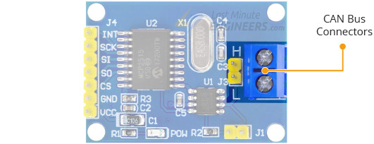 MCP2515 module CAN H/L screw terminal