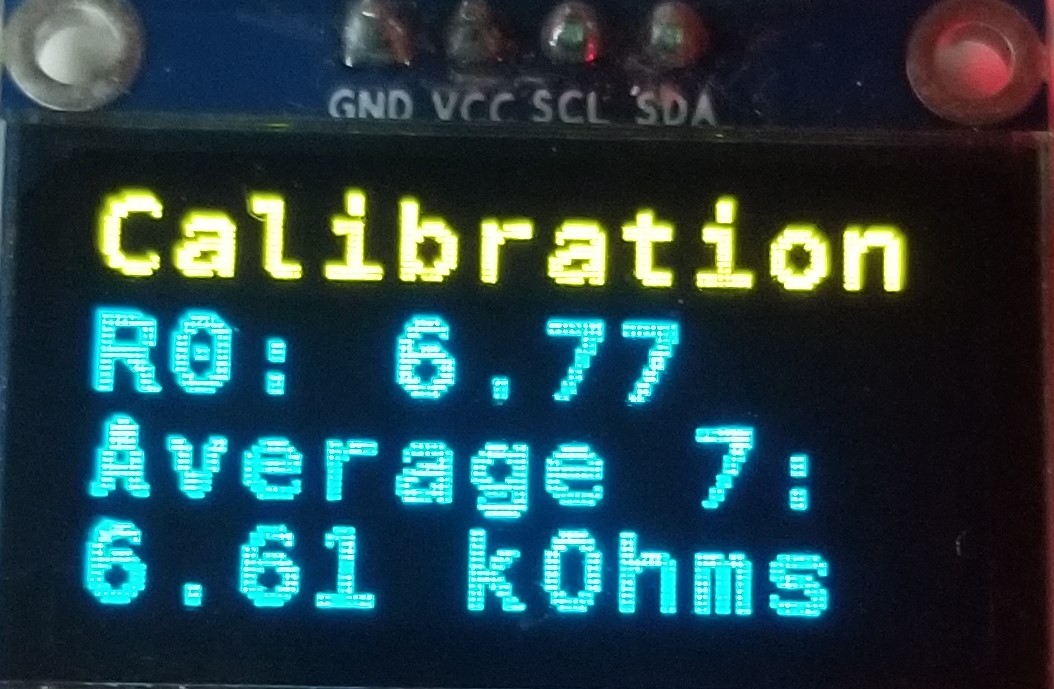 OLED during calibration/R0 smoothing