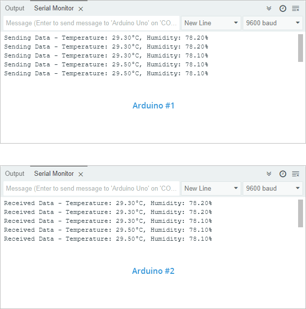 Example 2 Serial Monitor