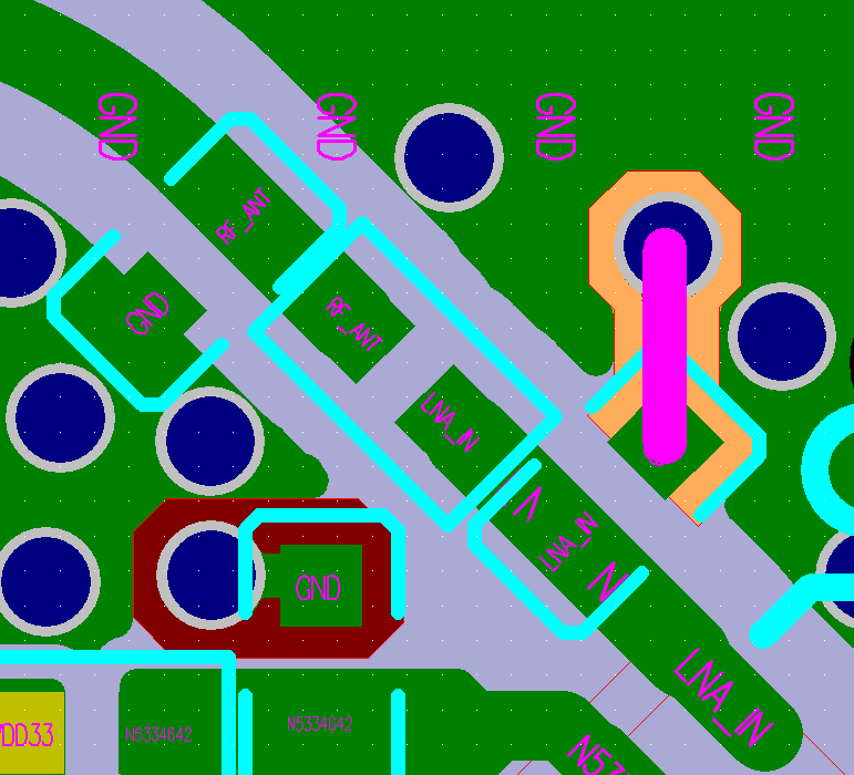 Stub in CLC matching circuit